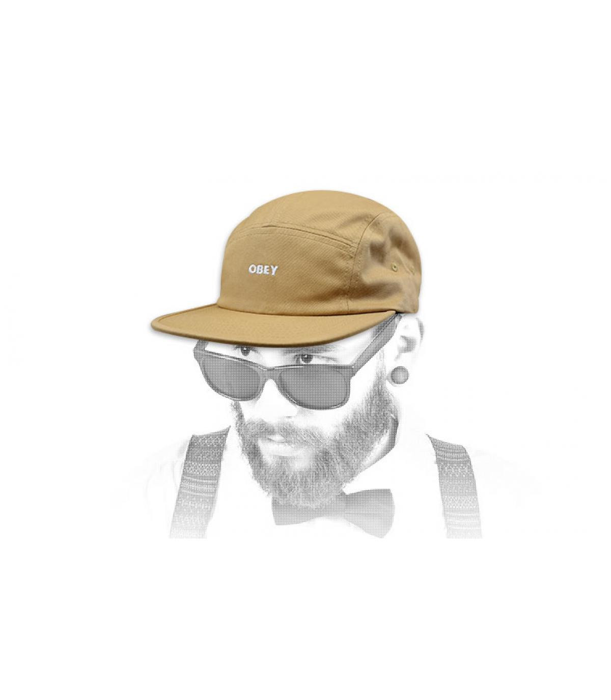 5 paneel beige Obey Future 5 Panel duck brown